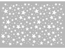 Šablóna 10x15cm - hviezdy