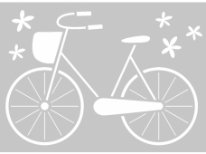 Šablóna 10 x 15 cm - Bicykel