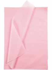 Hodvábny papier 50x70cm - svetlý ružový - 10 kusov 