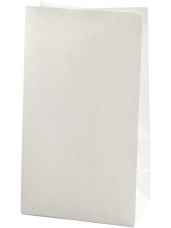 Papierové vrecko - 27 cm - biele