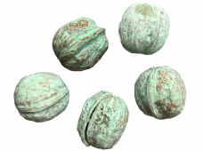 Vlašské orechy farbené 5ks - pastelové zelené