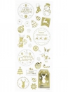 Kreatívne nálepky - vianočné štítky - zlaté
