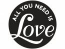 Pečiatka do mydla, sádry -  All you need is Love