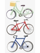 3D papierové nálepky - bicykle