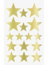 Nálepky hviezdy - zlaté - 64 ks