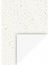 Kreatívny papier A4 - biely - zlaté hviezdičky