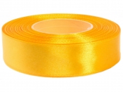Saténová stuha - 25mm - slnečnicová žltá 8013