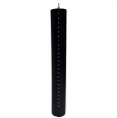 Adventná sviečka čierna so zlatými číslami 24 cm – zelenozlatý nádych