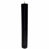 Adventná sviečka čierna so zlatými číslami 24 cm – zelenozlatý nádych