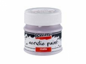 Matná akrylová farba Pentart - 50ml - pastelová fialová