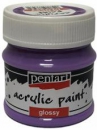 Lesklá akrylová farba Pentart - 50ml - fialka