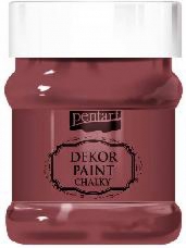 Akrylová vintage farba Dekor Paint - 230 ml - gaštanová