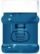 Akrylová vintage farba Dekor Paint - 230 ml - oceľová modrá