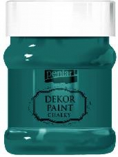 Akrylová vintage farba Dekor Paint - 230 ml - smaragdová