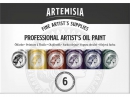 Artemisia Professional Artist’s Oil Paint – sada 6 olejových farieb (6 × 20 ml)