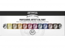 Artemisia Professional Artist’s Oil Paint – sada 12 olejových farieb (12 × 20 ml)