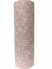 Baliaci papier vintage ružový 5m - srdiečka