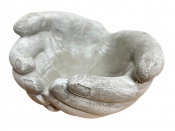 Betónový kvetináč – ruky 15 cm