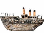 Drevená maritim dekorácia parník 32 