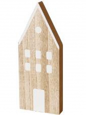 Drevený dekoračný domček 11 x 28 cm - Boltze 5