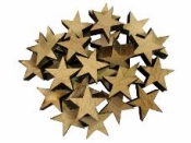 Drevená hviezdička 2cm - natur