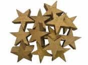 Drevená hviezdička 2cm - zlatá