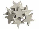 Drevená hviezdička 5cm - biela