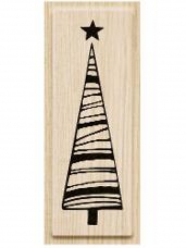 Drevená pečiatka - vianočný stromček