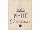 Drevená pečiatka - White Christmas