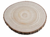 Drevená podložka – plát z kmeňa, Ø 26 cm, hrúbka 2 cm