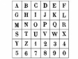 Drevené pečiatky - veľká tlačená abeceda sada - 1 cm