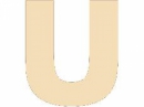 Drevené písmeno - 45 mm - U