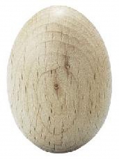 Drevené vajíčko 6 cm - prírodné