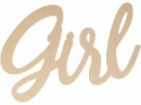 Drevený nápis Girl