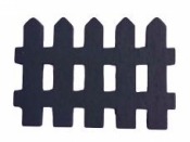 Drevený dekoračný plot 5 x 3,5 cm - antracit