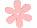 Drevený výrez kvet - 4cm - ružový