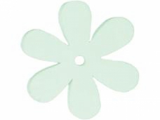 Drevený výrez kvet - 4cm - jarný zelený