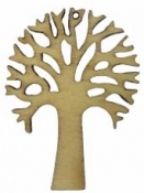Drevený výrez strom 5cm - natur