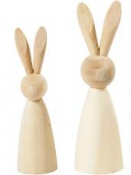 Drevená dekorácia zajac 12 cm