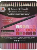 Farebné ceruzy - sada 18 ks - ružové