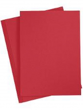 Farebný papier - vianočný červený - 180g