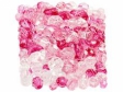 Fazetové plastové korálky 10g - ružové