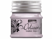 Metalická farba na textil Delicate 50 ml - fialovostrieborná