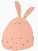 Filcový zajac s trblietkami 15 cm
