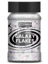 Galaxy flakes - dúhové vločky - Moon white biele