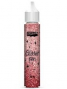 Glitrované pero Glitter pen Pentart 30 ml - červené