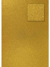 Glitrovaný papier - kartón 200g -  egyptský zlatý