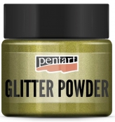 Pentart Glitter Powder – jemný trblietkový prášok 19 g - zlatý