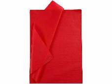 Hodvábny papier 50x70cm - červený - 10ks