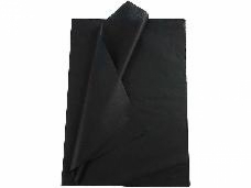 Hodvábny papier 50x70cm - čierny-10ks